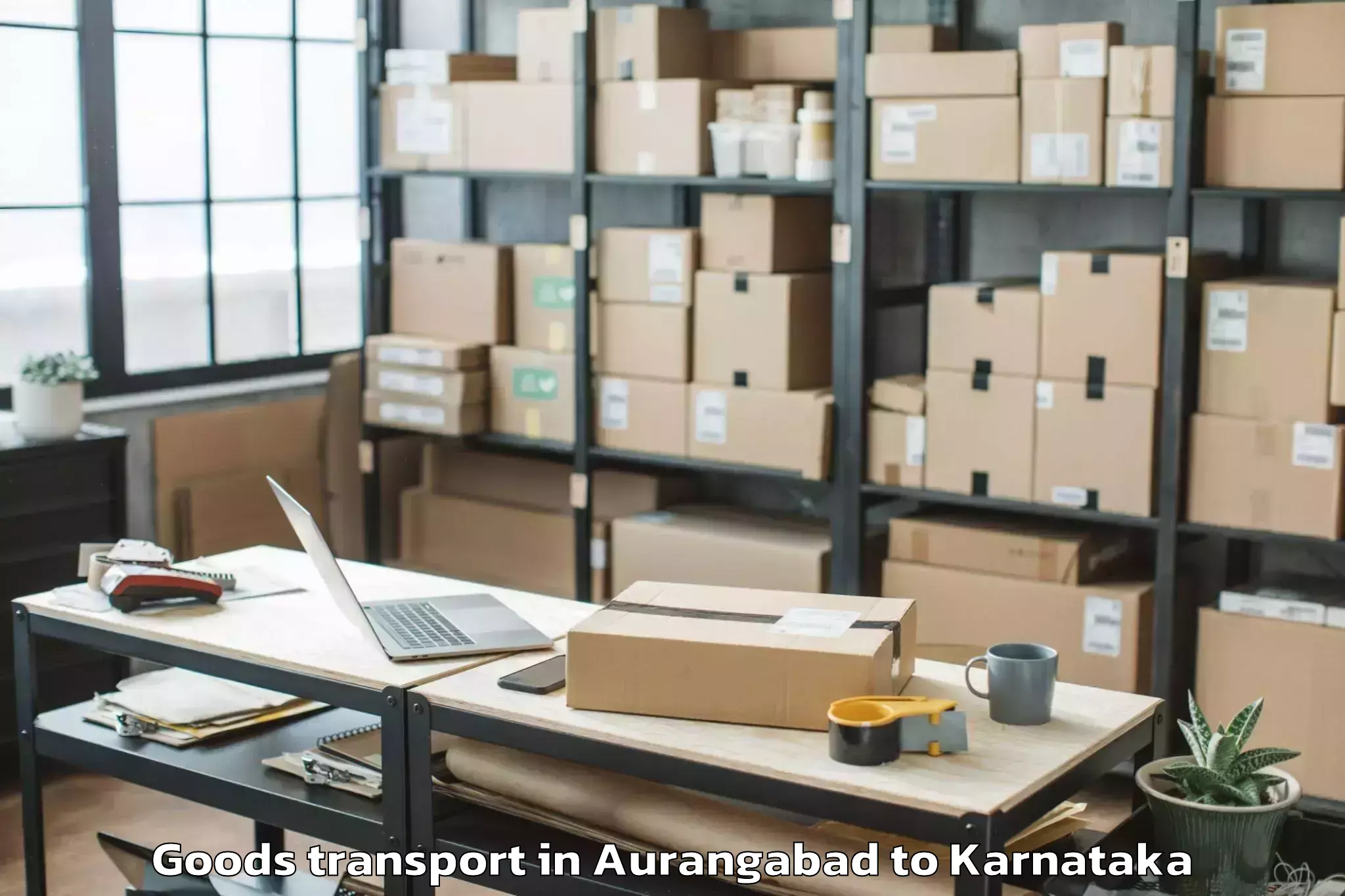 Trusted Aurangabad to Annigeri Goods Transport